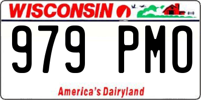 WI license plate 979PMO