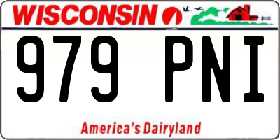 WI license plate 979PNI