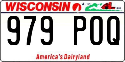 WI license plate 979POQ
