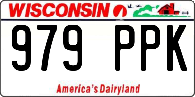 WI license plate 979PPK
