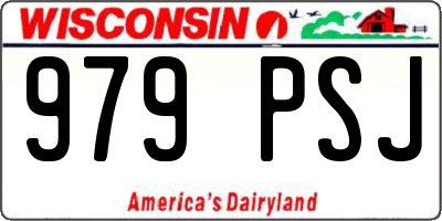 WI license plate 979PSJ