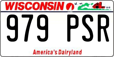WI license plate 979PSR