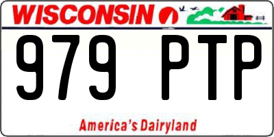 WI license plate 979PTP