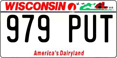WI license plate 979PUT