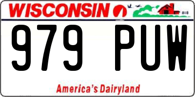 WI license plate 979PUW