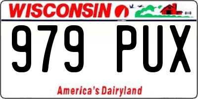 WI license plate 979PUX