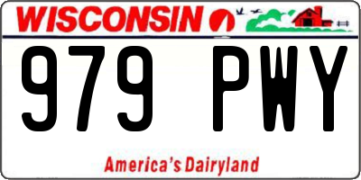 WI license plate 979PWY