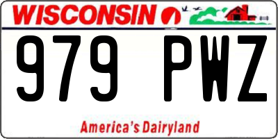 WI license plate 979PWZ