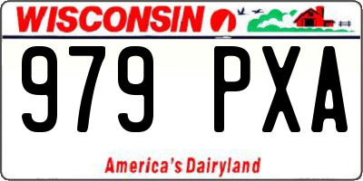 WI license plate 979PXA