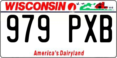 WI license plate 979PXB