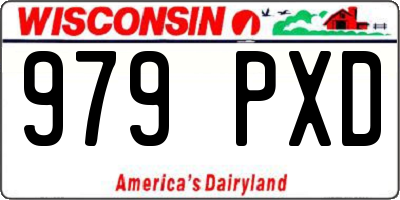 WI license plate 979PXD