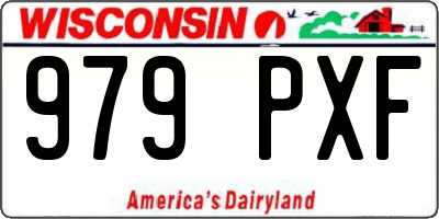 WI license plate 979PXF