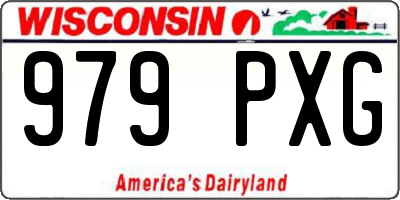 WI license plate 979PXG