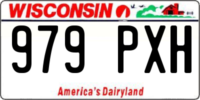WI license plate 979PXH