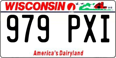WI license plate 979PXI
