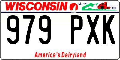 WI license plate 979PXK