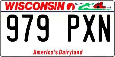WI license plate 979PXN