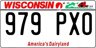 WI license plate 979PXO