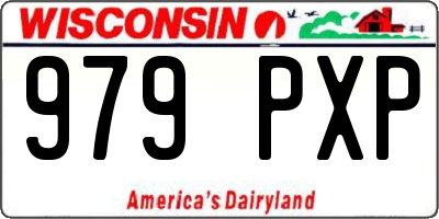 WI license plate 979PXP
