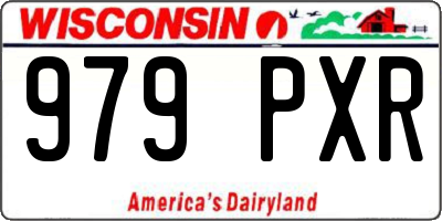 WI license plate 979PXR