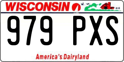 WI license plate 979PXS