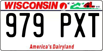 WI license plate 979PXT