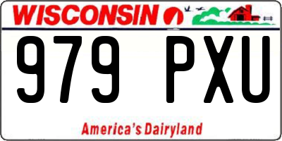 WI license plate 979PXU