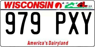 WI license plate 979PXY
