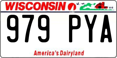 WI license plate 979PYA