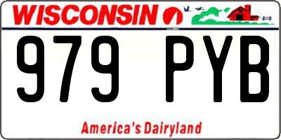 WI license plate 979PYB