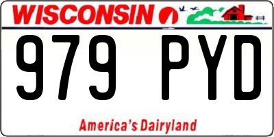 WI license plate 979PYD