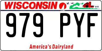 WI license plate 979PYF