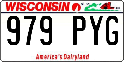 WI license plate 979PYG