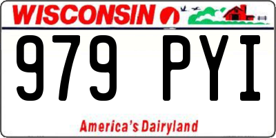 WI license plate 979PYI