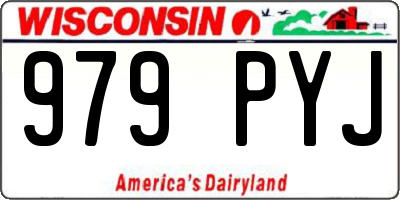 WI license plate 979PYJ