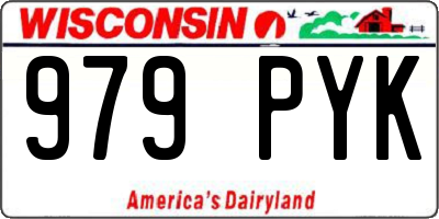 WI license plate 979PYK