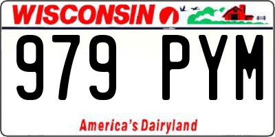 WI license plate 979PYM