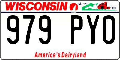 WI license plate 979PYO