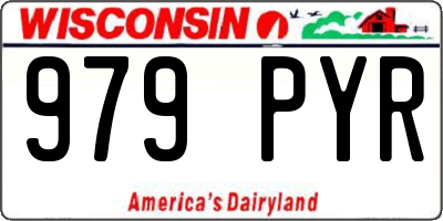 WI license plate 979PYR