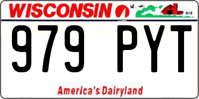 WI license plate 979PYT
