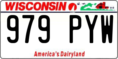 WI license plate 979PYW