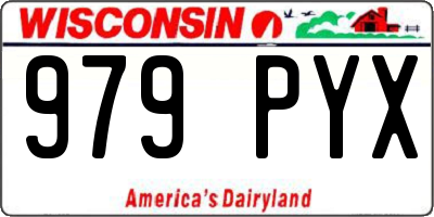 WI license plate 979PYX
