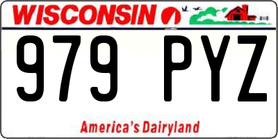 WI license plate 979PYZ