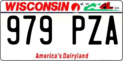 WI license plate 979PZA