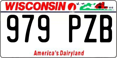 WI license plate 979PZB