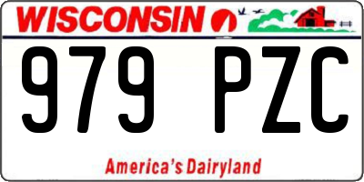 WI license plate 979PZC