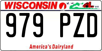 WI license plate 979PZD