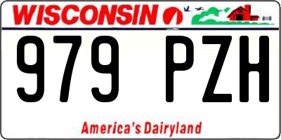 WI license plate 979PZH