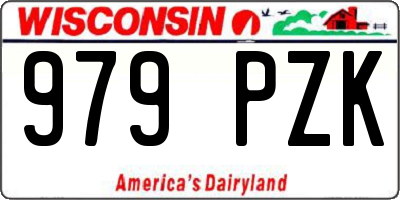 WI license plate 979PZK