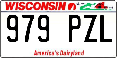 WI license plate 979PZL